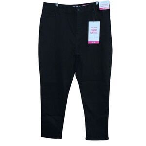 NWT Faith Hi Rise Skinny Tummy Control in Black size 22